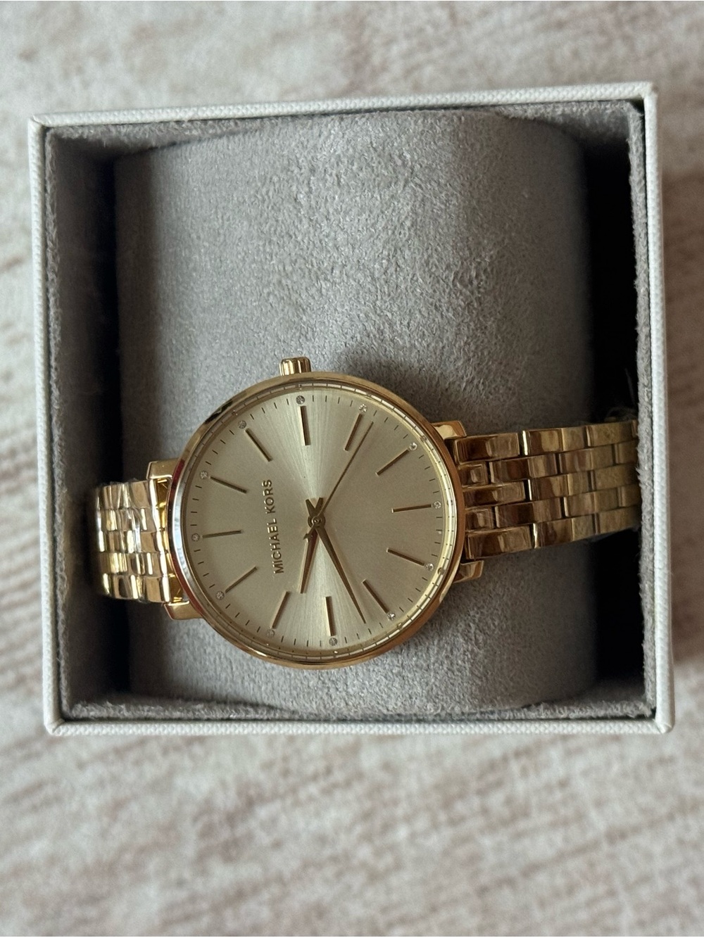 MICHAEL KORS Gold-Tone Women's Bracelet Watch